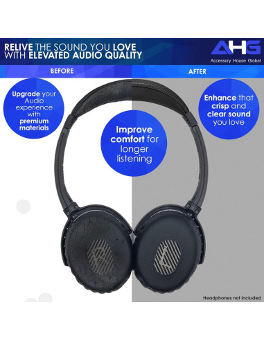 Kit de Almohadillas y Cojín de Cabeza para Bose QC3 - AHG