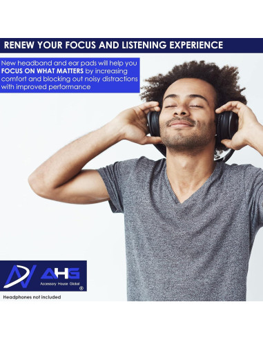 Kit de Almohadillas y Cojín de Cabeza para Bose QC3 - AHG