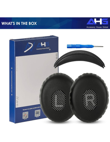 Kit de Almohadillas y Cojín de Cabeza para Bose QC3 - AHG