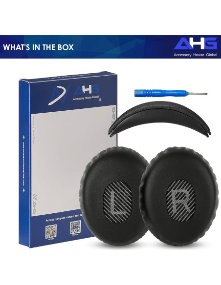 Kit de Almohadillas y Cojín de Cabeza para Bose QC3 - AHG
