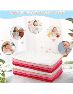 Buryeah Pañales de Eructo 20 Pcs 50x25 cm 100% Algodón 6 Capas 2