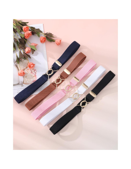 Cinturón Elástico Kajeer para Niñas - Ajustable 38-68.5 cm