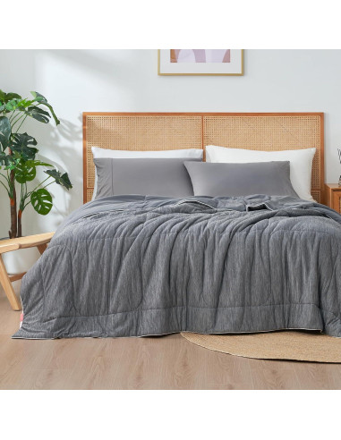 Colcha de Enfriamiento Amélie Home Individual Gris 172.7x228.6cm