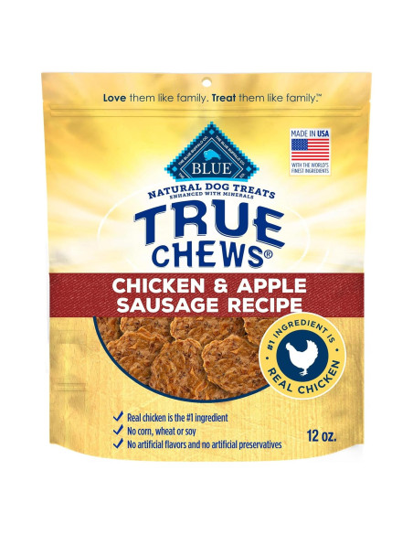 Golosinas Naturales para Perros Blue Buffalo 340g Pollo y Manzana