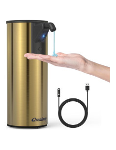 Dispensador Automático de Jabón Greatmay 350ml Acero Inoxidable