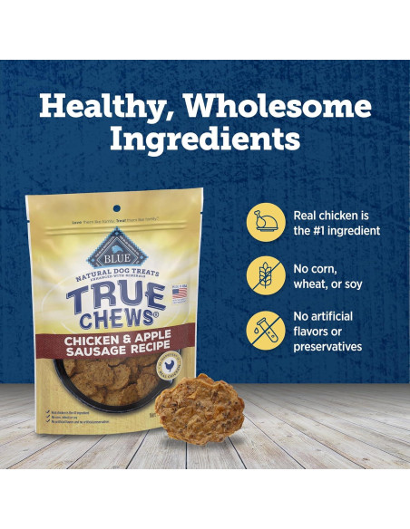 Golosinas Naturales para Perros Blue Buffalo 340g Pollo y Manzana