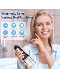 Irrigador Oral Inalámbrico NBGRLVS 320ml IPX7 6 Modos 2