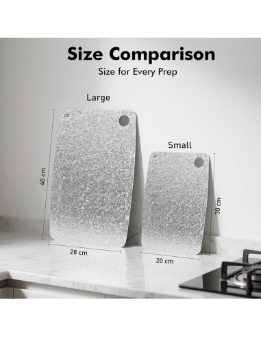 Tabla de Cortar Antibacteriana de Titanio FINEYORKER 30.48x20.32cm