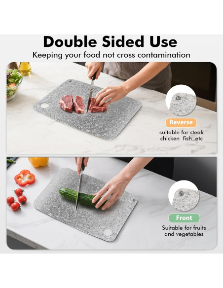 Tabla de Cortar Antibacteriana de Titanio FINEYORKER 30.48x20.32cm