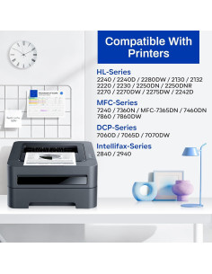 Cartucho de Tóner Negro TN450 Padua Compatible Brother 2