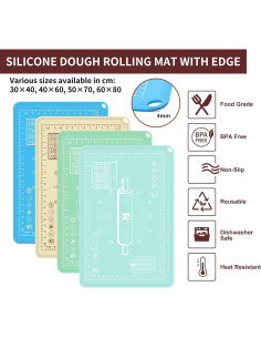 Alfombrilla de Hornear de Silicona KitchenRaku 50.8x71.1cm Antiadherente 2