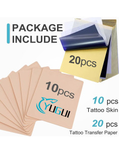 Kit de Práctica de Tatuaje Yugui 30 Piezas - Piel y Papel 2