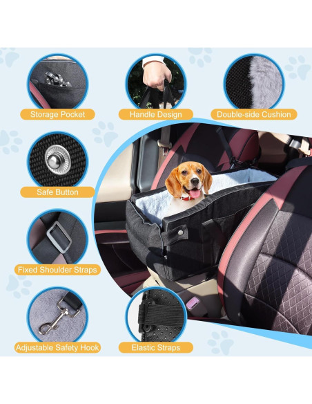 Asiento Elevador para Perros Pequeños EAROND Negro 50.8x25.4cm