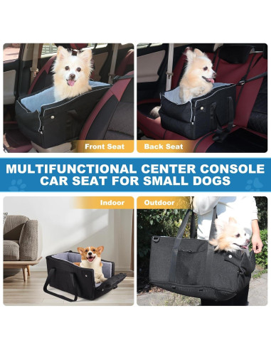 Asiento Elevador para Perros Pequeños EAROND Negro 50.8x25.4cm