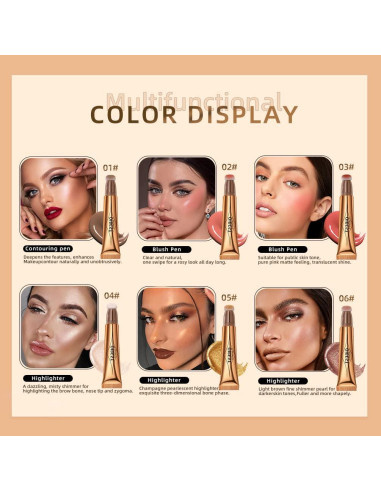 Varita de Bronceador Crema URQT 31.1 ml Contorno Marrón Gris