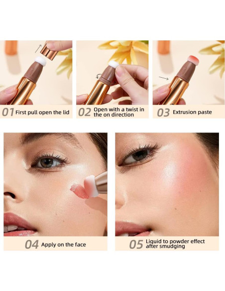 Varita de Bronceador Crema URQT 31.1 ml Contorno Marrón Gris