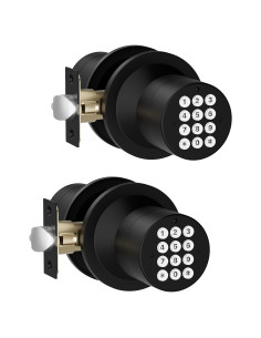 Cerradura de Puerta Inteligente HIDALIFE HL99 Teclado Negro Mate 2 Paquetes