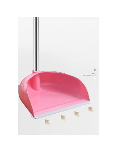 Juego de Escoba y Recogedor Rosa Honcuby02 - Ligero y Eficaz