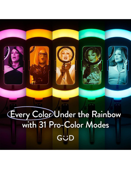 Anillo de Luz Portátil 10 Pulgadas The Güd Company - 5 Modos