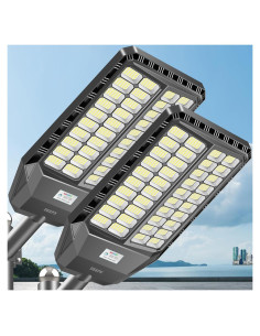 Luz Solar de Calle Deepn 9000W con Sensor de Movimiento - 2 Paquete