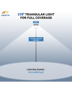 Luz Solar de Calle Deepn 9000W con Sensor de Movimiento - 2 Paquete 2