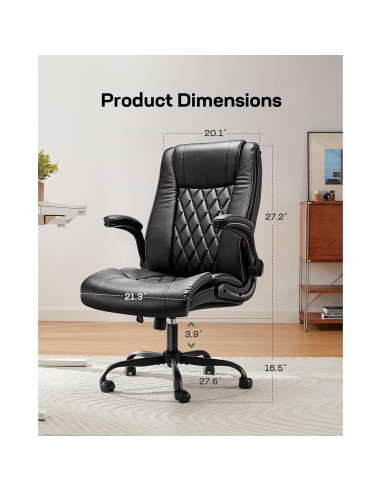 Silla de Oficina Ergonómica Marsail MSOC4 Ajustable en Altura