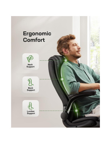 Silla de Oficina Ergonómica Marsail MSOC4 Ajustable en Altura