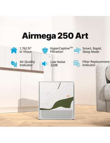 Purificador de Aire Coway Airmega 250 ART Verde HEPA 81.8 m