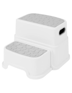 Escalón de 2 Pasos HOMKO para Niños - Antideslizante Gris