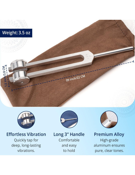 Tenedor de Afinación Ponderado Otto 128 Hz - Omnivos