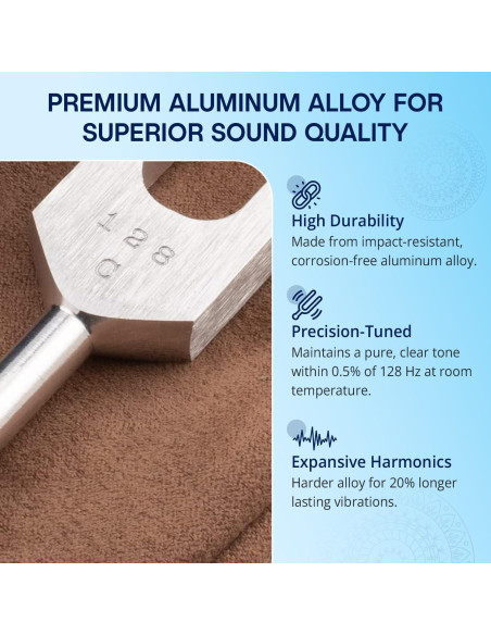 Tenedor de Afinación Ponderado Otto 128 Hz - Omnivos