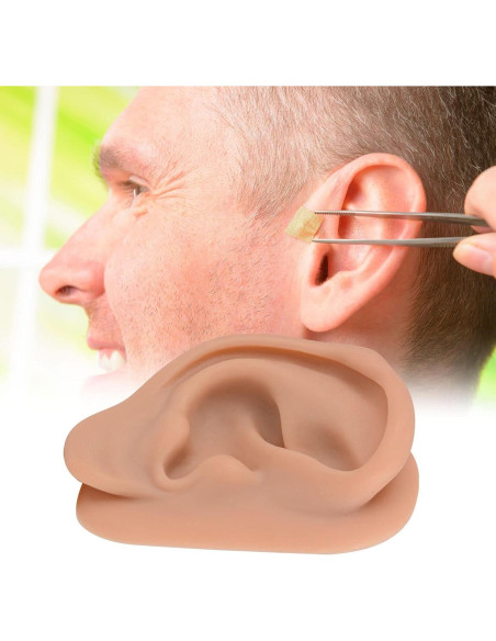 Simulador de Oído de Silicona SimCoach 17.1x11.3cm Acupuntura