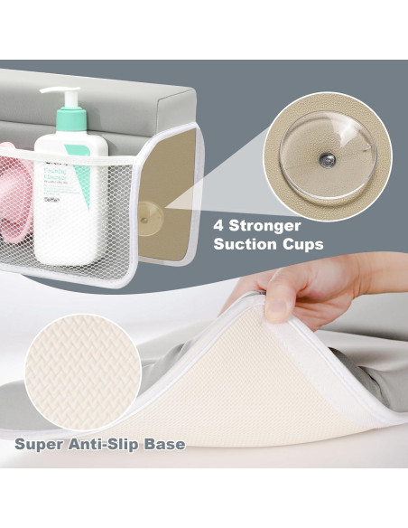 Cojín de Baño para Bebés TOUA con Soporte para Rodillas y Codos