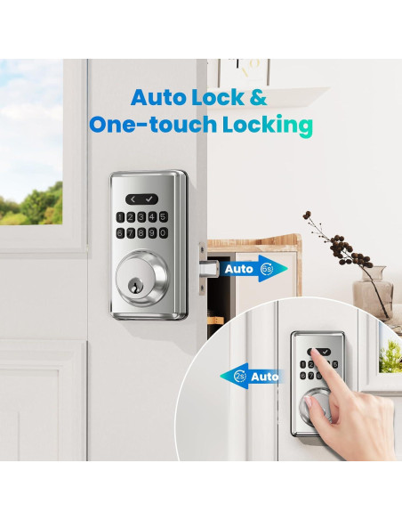 Cerradura Inteligente MOUSETRO S11A con Teclado y Bloqueo Automático