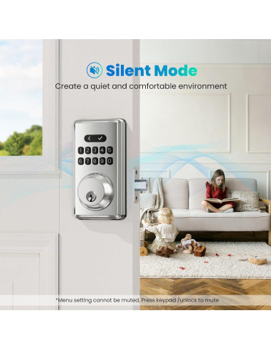 Cerradura Inteligente MOUSETRO S11A con Teclado y Bloqueo Automático