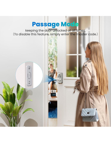 Cerradura Inteligente MOUSETRO S11A con Teclado y Bloqueo Automático