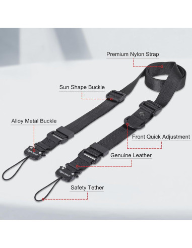 Correa para cámara Vigorport ajustable 94-153 cm nylon