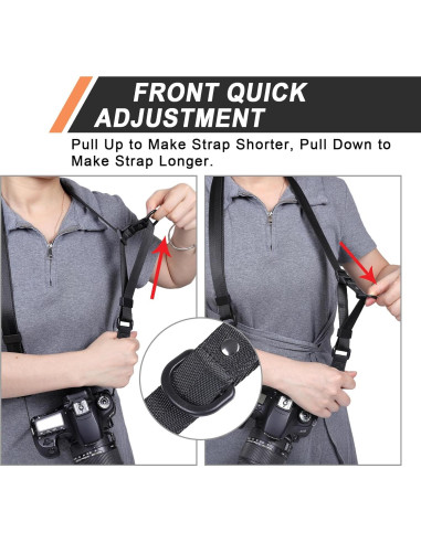 Correa para cámara Vigorport ajustable 94-153 cm nylon