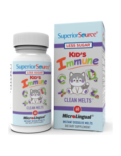 Melts Inmunidad Limpia para Niños Superior Source - 60 Tabletas