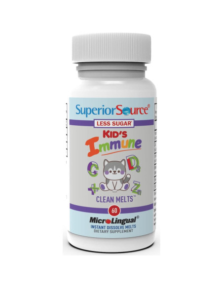 Melts Inmunidad Limpia para Niños Superior Source - 60 Tabletas