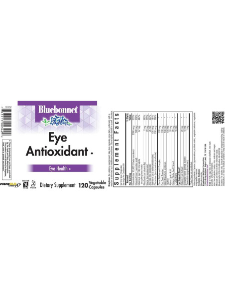 Cápsulas Vegetales Antioxidantes para Ojos Bluebonnet 120 vcaps