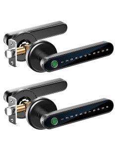 Cerradura Biométrica IRONZON con Teclado y Huella Dactilar 2 Pack