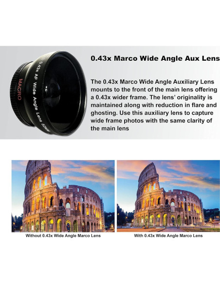 Cámara DSLR Canon EOS Rebel T7 con lente 18-55mm y accesorios