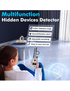 Detector de Cámara Oculta HawkSpy K18 con Alarma y Luz LED 2