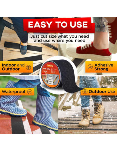 Cinta Antideslizante Garerip 10.16 cm x 10.67 m Amarillo 2