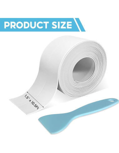 Cinta de Calafateo Autoadhesiva Blanca 3.8CM x 3.2M - 2 Rollos