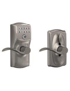 Cerradura de Puerta Schlage FE595VCAM619ACC Teclado Satinado