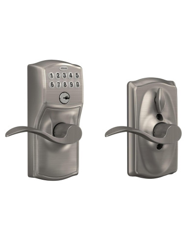 Cerradura de Puerta Schlage FE595VCAM619ACC Teclado Satinado