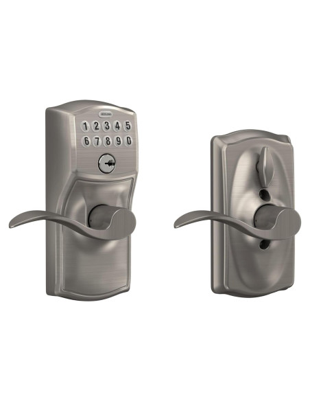 Cerradura de Puerta Schlage FE595VCAM619ACC Teclado Satinado