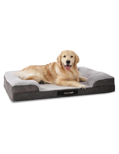 Cama ortopédica grande EGOHOME para perros 88.9x55.9 cm